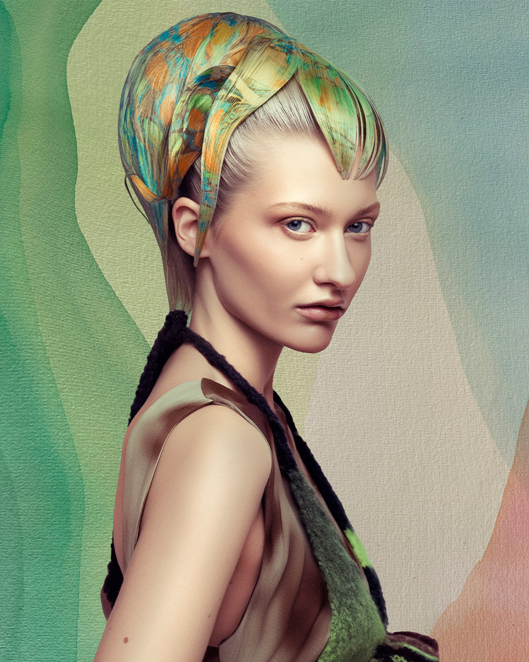 Avant Garde Slick Creative Colour Updo - Ivonne Martens Opdam - Marble Collection